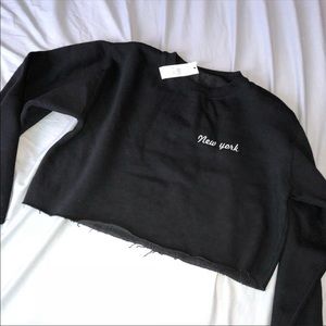 Rare Brandy Melville Crop New York Sweater